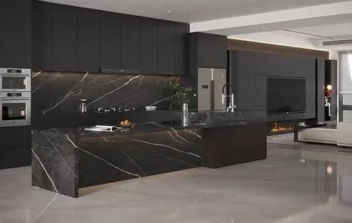 Black Marquina Super Marble Slabs