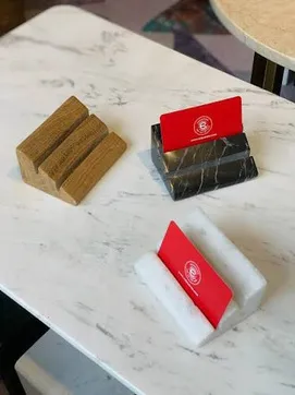 Premium Marble Business Card Holder